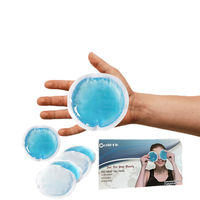 World-Bio Custom Mini paquete de hielo de gel de forma redonda calentador de manos portátil almohadilla caliente y fría para aliviar el dolor reutilizable y ecológico