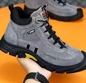 Top làm việc an toàn Giày người đàn ông an toàn khởi động chống Smash mùa đông giày chống trượt Sneakers thép Toe nam không thể phá hủy khởi động