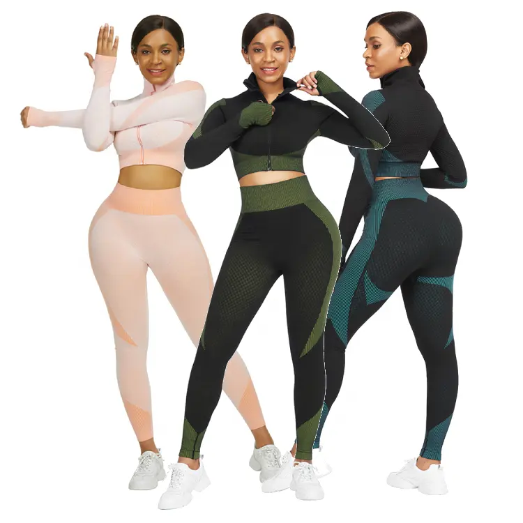 Wholesale Fashion Yoga Set Women Activewear Gym Wear Clothing Sport Suit Sportswear