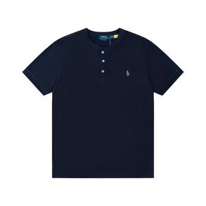 Nouveau style estival de la marque de mode polyvalente, t-shirt décontracté ample à manches courtes RL pour couple homme et femme, à rayures brodées - Product Image 4