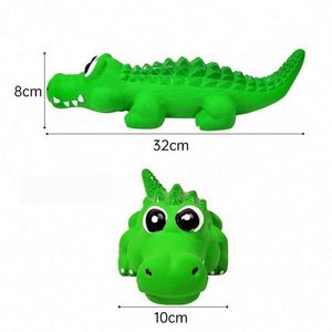 Jouet pour chien en latex naturel, crocodile couineur, grand jouet à mâcher amusant anti-stress pour chiens, fournitures promotionnelles durables pour animaux de compagnie - Product Image 3