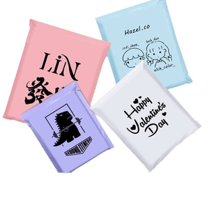 Custom Printed Cotton Mailer Bags Flat Shape Screen Printing Gift Craft Packaging Various Colors Designs Airless Pump Sealing - Product Image 1