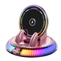 2026 15W Nouvelle Chargeur Sans Fil 360° °   Support de téléphone rotatif, chargeur de voiture sans fil coloré, support de charge rapide