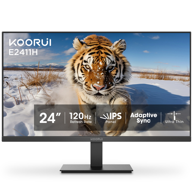 KOORUI Hot Sale 24 Inch 120hz FHD Business Computer Monitors IPS Lcd Display Monitor Lcd for Desktop Office and Home Use