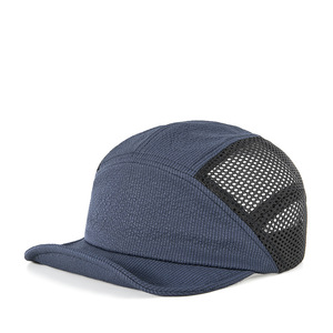 Gorra de béisbol plegable de secado rápido, transpirable, con visera de malla, de nailon, para deporte y sol, con logotipo personalizado, bajo MOQ - Product Image 5