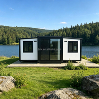 Maison préfabriquée pliable 2-3 chambres, mini-maison modulaire préfabriquée, maison conteneur de luxe extensible 20ft 30ft 40ft