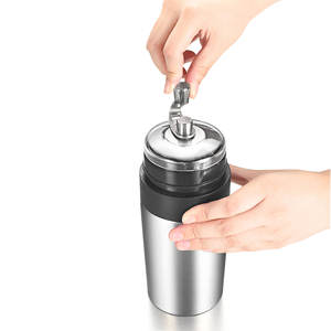 Molinillo de Café Manual Creativo de Acero Inoxidable con Muela de Cerámica, Filtro de Doble Capa, Diseño de Vacío, 200 ml, para Uso Doméstico - Product Image 1