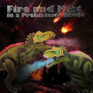 Ept RC đi bộ dẫn điều khiển từ xa Khủng long đồ chơi thực tế T-REX điện đi bộ nhảy múa chiến đấu điều khiển từ xa động vật - Product Image 5