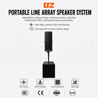 Système audio OEM étanche avec enceintes line array actives et subwoofer 8 pouces + 15 pouces pour événements, salles polyvalentes, églises
