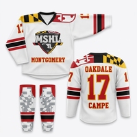 Diseño Personalizado de Camisetas de Hockey sobre Hielo para Equipos Universitarios, Uniformes de Hockey OEM, Camisetas y Tops Deportivos, Servicio OEM
