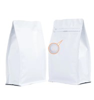 Sacs d'emballage en aluminium mat rouge imprimés sur mesure, fond plat, 1 kg, avec valve et fermeture éclair, pour café, thé, poudre