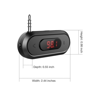 Doosl Dser107 Đa Chức Năng <span class=keywords><strong>FM</strong></span> <span class=keywords><strong>Transmitter</strong></span> Không Dây Âm Nhạc Receiver Với 3.5Mm Jack - Product Image 6
