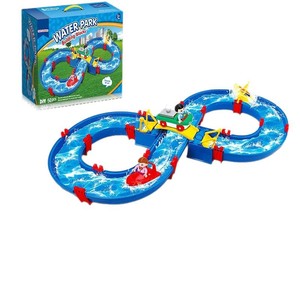 Jouets éducatifs pour enfants, 39 pièces, jouets de parc aquatique, blocs de construction de pistes de plage pour enfants - Product Image 5