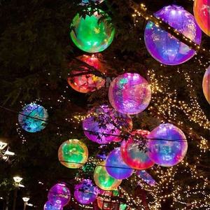 Globo Espejo Disco Reflectante Gigante de PVC Plateado, <span class=keywords><strong>Esferas</strong></span> Espejo Inflables para Decoración Navideña - Product Image 3