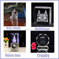 Mesin pengukir Laser 3d kristal foto Printer 3d Mini baru pabrik pengukir foto kristal