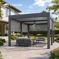 Grande pergola, gazebo, pavillon, auvent pour fête en plein air, mariage, jardin, cour, patio