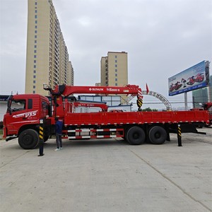 รถบรรทุกติดเครนไฮดรอลิก Dongfeng 6X4 ผลิตในจีน สำหรับโครงการโครงสร้างถนน - Product Image 3