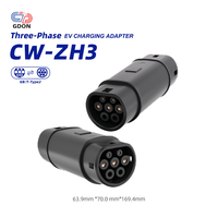 Adaptateur GDON GB/T vers Type 2 32A 250V AC pour recharge de véhicules électriques, convertisseur GBT vers Mennekes monophasé triphasé, norme chinoise IEC 62196