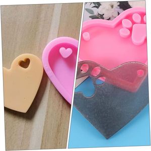 3D Handmade Silicone Dog Paw and Heart Shape Gypsum DIY Molds for Soap Candle Crafting Innovate Your Own Make Craft - Product Image 3