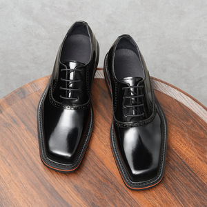 Men's genuine leather <b>shoes</b> men's casual <b>shoes</b> fashionable and breathable <b>shoes</b> wedding Oxford style <b>shoes</b> - Product Image 4