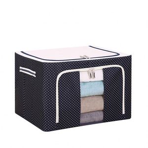 Boîte de rangement en tissu Oxford pliable pour couettes, sac de rangement pour vêtements de garde-robe, boîte organisatrice de vêtements et couettes pour la maison, vente en gros - Product Image 1