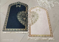 Ensemble de support de tapis de prière musulman rembourré en mousse à mémoire portable pliable de luxe