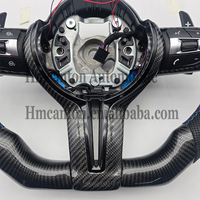 Vente chaude Qualité Fibre De Carbone LED En Cuir pour Roue BMW 3 5 Série F10 F30 F90 F01 F12 M3 M6 E90 Z4 X1 X6 Volant De Voiture