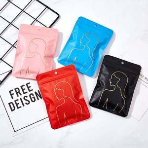 Bolsa con cierre personalizada impresa con orificio euro, resellable, de aluminio, para empaque de calcetines y ropa. - Product Image 5
