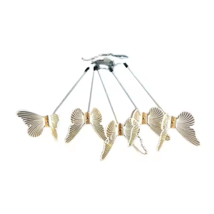 Luces de carretera luminosas de mariposa acrílica de cinco cabezas a prueba de agua, luces de <span class=keywords><strong>suelo</strong></span> de Metal con energía Solar para diseño de sitio de boda - Product Image 4