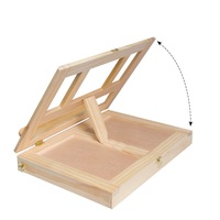 Chevalet de peinture en bois A3 A2 portable avec tiroir pour bureau et table, Bonvada