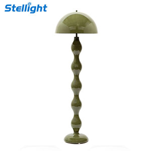 Lampe sur pied en métal minimaliste Mushroom Cream Wind Modern Art, trois lumières, intensité réglable, LED E27, bleu <span class=keywords><strong>rouge</strong></span>, pour salon, chambre à coucher - Product Image 2