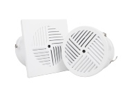 Diffuseurs de ventilation ronds industriels modernes réglables pour sièges, grilles de climatisation de bureau, installation au sol - Aluminium