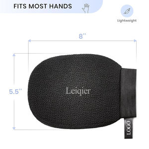 Gants exfoliants haut de gamme personnalisables avec logo pour gommage corporel, mitaines de douche exfoliantes pour le corps, kératose pilaire - Product Image 2