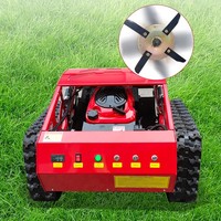 Tondeuse robot à chenilles télécommandée 16 CV 4 temps, certifiée CE, largeur de coupe 1000 mm, livraison rapide, matériel de jardinage