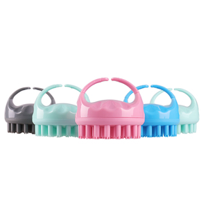 Reusable Handheld Soft Silicone Hair Scalp Massager Shampoo Brush <b>Bath</b> Brushes for Home Use - Product Image 1