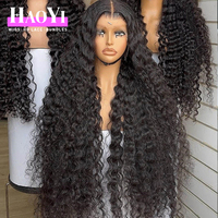 Wig Keriting Burma Alami Grosir, Wig Rambut Manusia Keriting Burma dengan Lace Transparan Densitas 250, Wig Vietnam Asli 100% Mentah