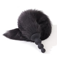 Plug anal en silicone avec queue en fausse fourrure, sûr pour le corps, queue moelleuse détachable, écologique, étanche, pour cosplay et jeux de rôle, idéal pour les débutants