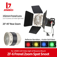 Jinbei ZF-6Frenel Concentrateur optique Snoot pour éclairage photographique avec monture Bowens pour éclairage LED de studio et flash