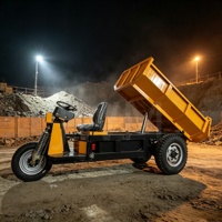 Mini-dumper électrique ZY-190 de 3 tonnes avec éclairage LED avant et arrière pour travaux souterrains nocturnes