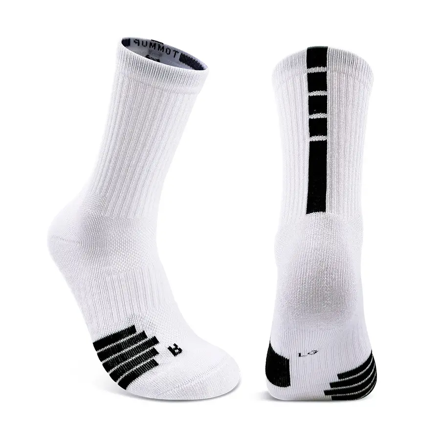 Professional elite padded custom basketball socks training thick towel bottom football men sports socks