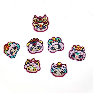 2025 năm mới rắn thêu vải vá lễ hội phong cách quốc gia vá quần áo ba lô Lễ Hội Mùa Xuân ren vá mũ - Product Image 2