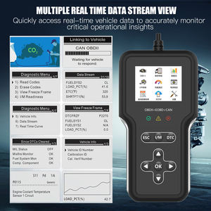 OBD2 tarayıcı pil Test cihazı 2-in-1 araç teşhis aracı kontrol motor işık EVAP testi canlı veri 12-24V akü analizörü 1 yıl 2.8 - Product Image 5