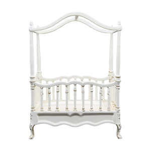 Meubles pour maison de poupée <span class=keywords><strong>Lit</strong></span> en bois royal 1/6 Échelle 1/12 <span class=keywords><strong>Lit</strong></span> d'enfant miniature à <span class=keywords><strong>baldaquin</strong></span> OB11 - Product Image 2