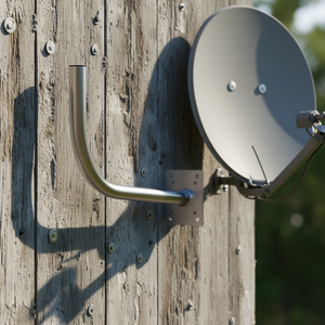 35x25 Pole Railing Satellite Dish <b>Bracket</b> Model E9225 for Outdoor Mounting - Product Image 3