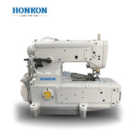 HK-500-02BB Industriel Haute Vitesse Plat Lit Interlock Machine À Coudre Avec Bande De Liaison