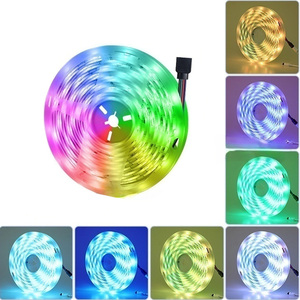 Linh hoạt 5m 5050 LED Strip Lights 24 key App RGB điều khiển âm nhạc cho phòng ngủ TV tường thông minh Strip cho Bluetooth DC24V đầu vào 24 K - Product Image 2