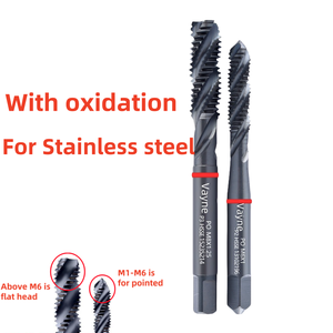 M35-HSSE INOX JIS Standard Fine Metric Spiral Fluted <strong>Tap</strong> M1M2M3M4M5M6M7M8-M16 1PCS Red Ring for Stainless Steel Metric <strong>Tap</strong> <strong>Die</strong> - Product Image 4