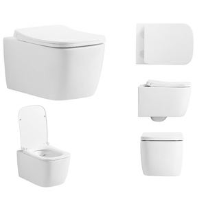 Sedile WC in ceramica di alta qualità con tazza a brida e sedile standard UF, senza cassetta di scarico nascosta, sanitario portatile, offerta settimanale - Product Image 3