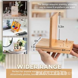 Wooden <b>Desktop</b> Easel Sc-5.15 Single Layer Display Stand For Books Posters Decorations - Product Image 5