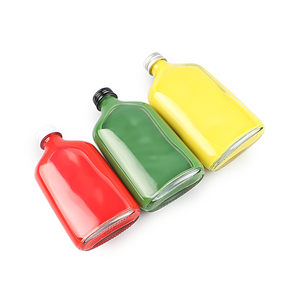 Mini botella de cristal plana para vino, whisky, 50ml, 100ml, 200ml, 250ml, 350ml, 500ml - Product Image 5